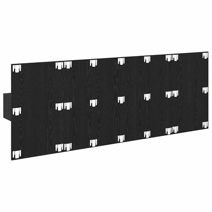 vidaXL Headboard with Cabinet 3 pcs Black Oak Engineered Wood
