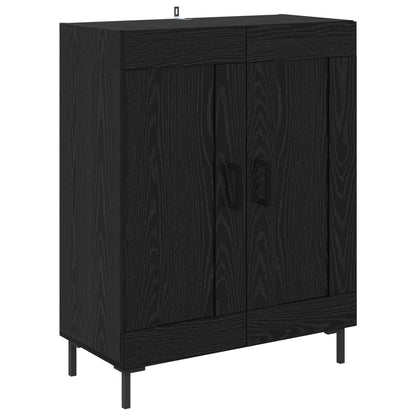vidaXL Highboard Black Oak 69.5 x 34 x 180 cm Engineered Wood