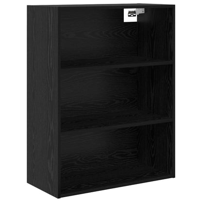 vidaXL Highboard Black Oak 69.5 x 34 x 180 cm Engineered Wood