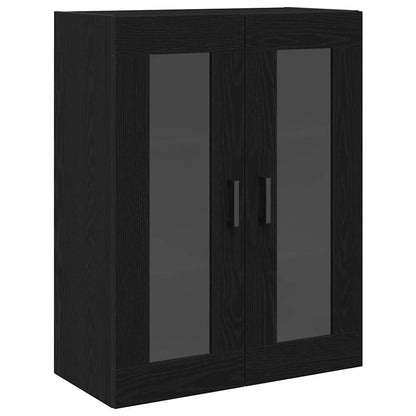 vidaXL Highboard 2 pcs Black Oak Engineered Wood
