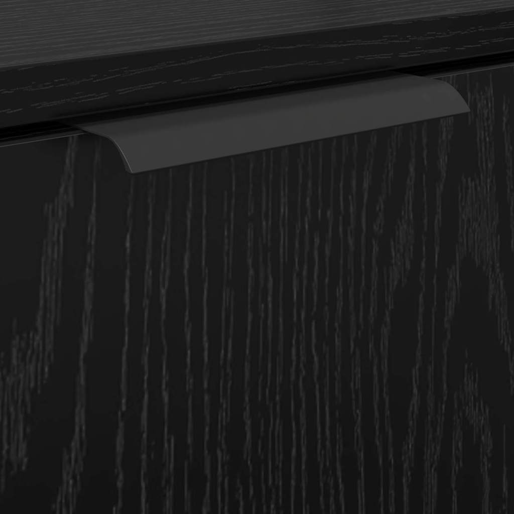 vidaXL Bathroom Cabinet Set 3 pcs Black Oak Engineered Wood