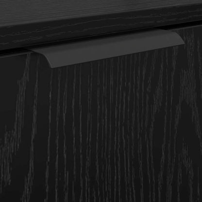 vidaXL Bathroom Cabinet Set 3 pcs Black Oak Engineered Wood