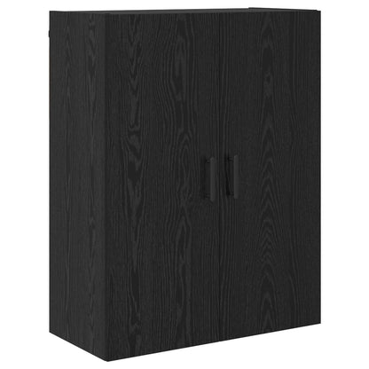 vidaXL Highboard Black Oak 69.5 x 34 x 180 cm Engineered Wood