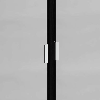 vidaXL Bathroom Cabinet Set with Shelf 2 pcs Black Oak Engineered Wood