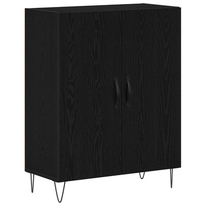 vidaXL Highboard Black Oak 69.5 x 34 x 180 cm Engineered Wood