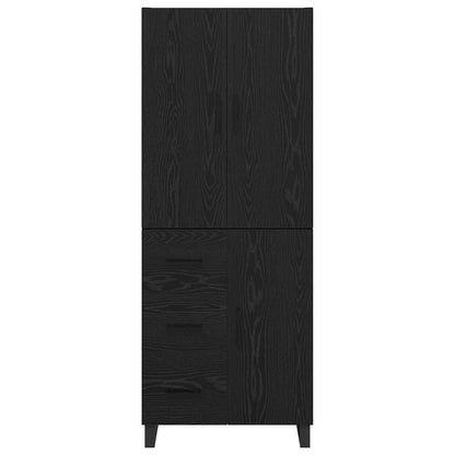 vidaXL Highboard with Drawer 2 pcs Black Oak 69.5 x 34 x 180 cm