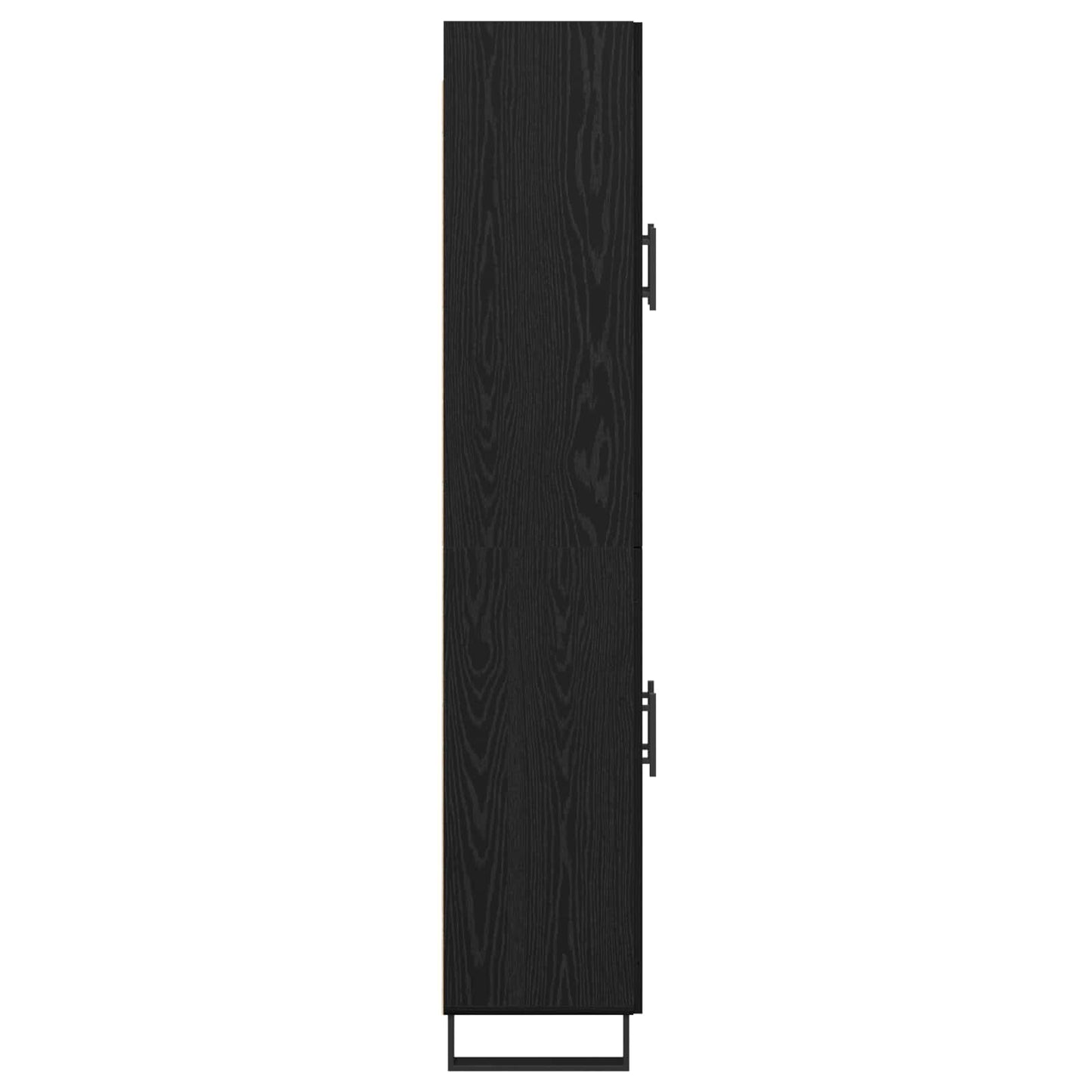 vidaXL Highboard Black Oak 69.5 x 34 x 180 cm Engineered Wood