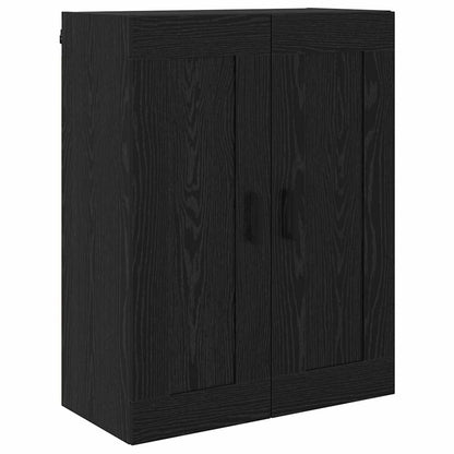 vidaXL Highboard with Drawer 2 pcs Black Oak Engineered Wood