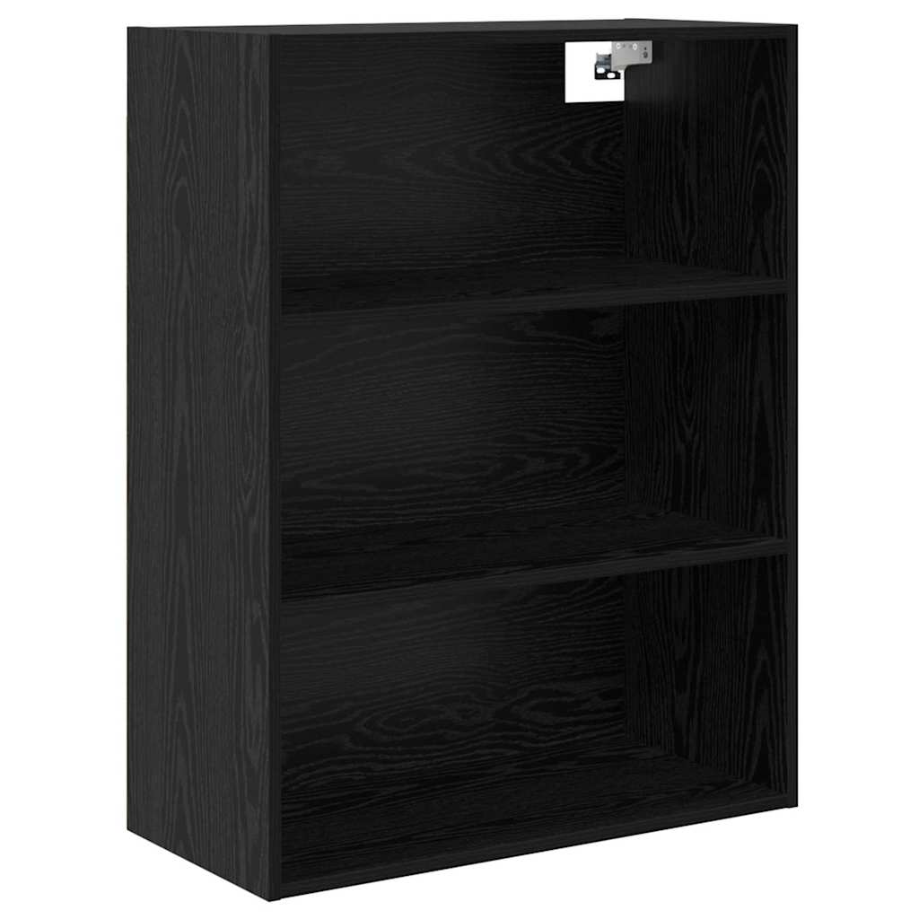 vidaXL Highboard with Drawer 2 pcs Black Oak Engineered Wood