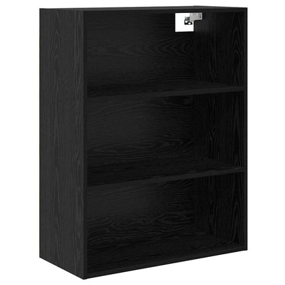 vidaXL Highboard with Drawer 2 pcs Black Oak Engineered Wood