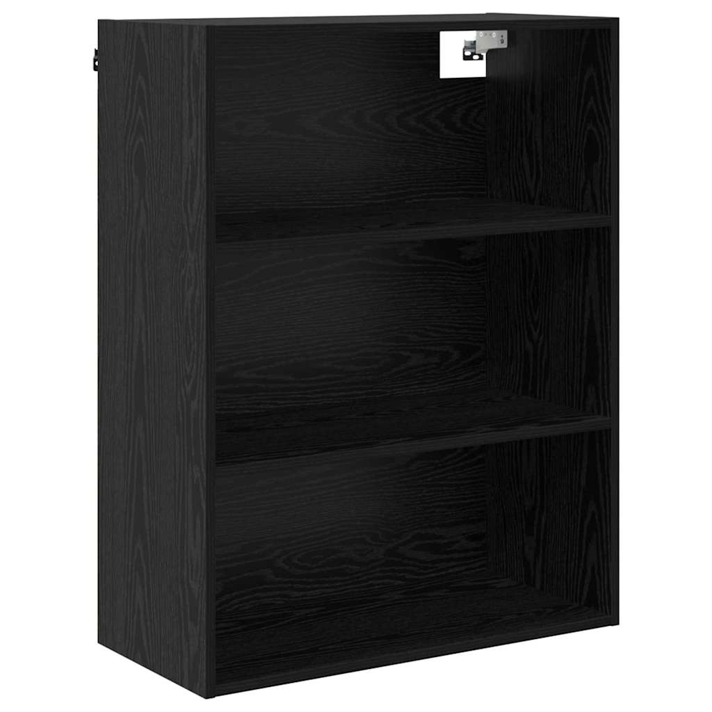 vidaXL Highboard Black Oak 69.5 x 32.5 x 180 cm Engineered Wood