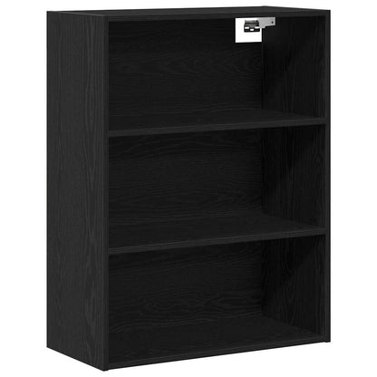 vidaXL Highboard Black Oak 69.5 x 32.5 x 180 cm Engineered Wood