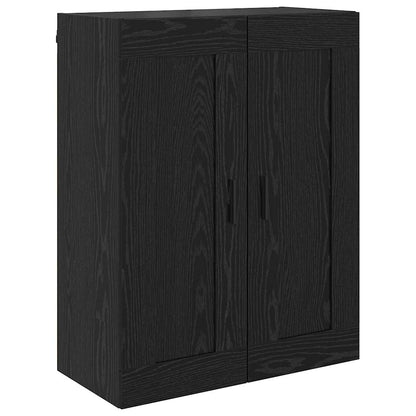 vidaXL Highboard 2 pcs Black Oak Engineered Wood