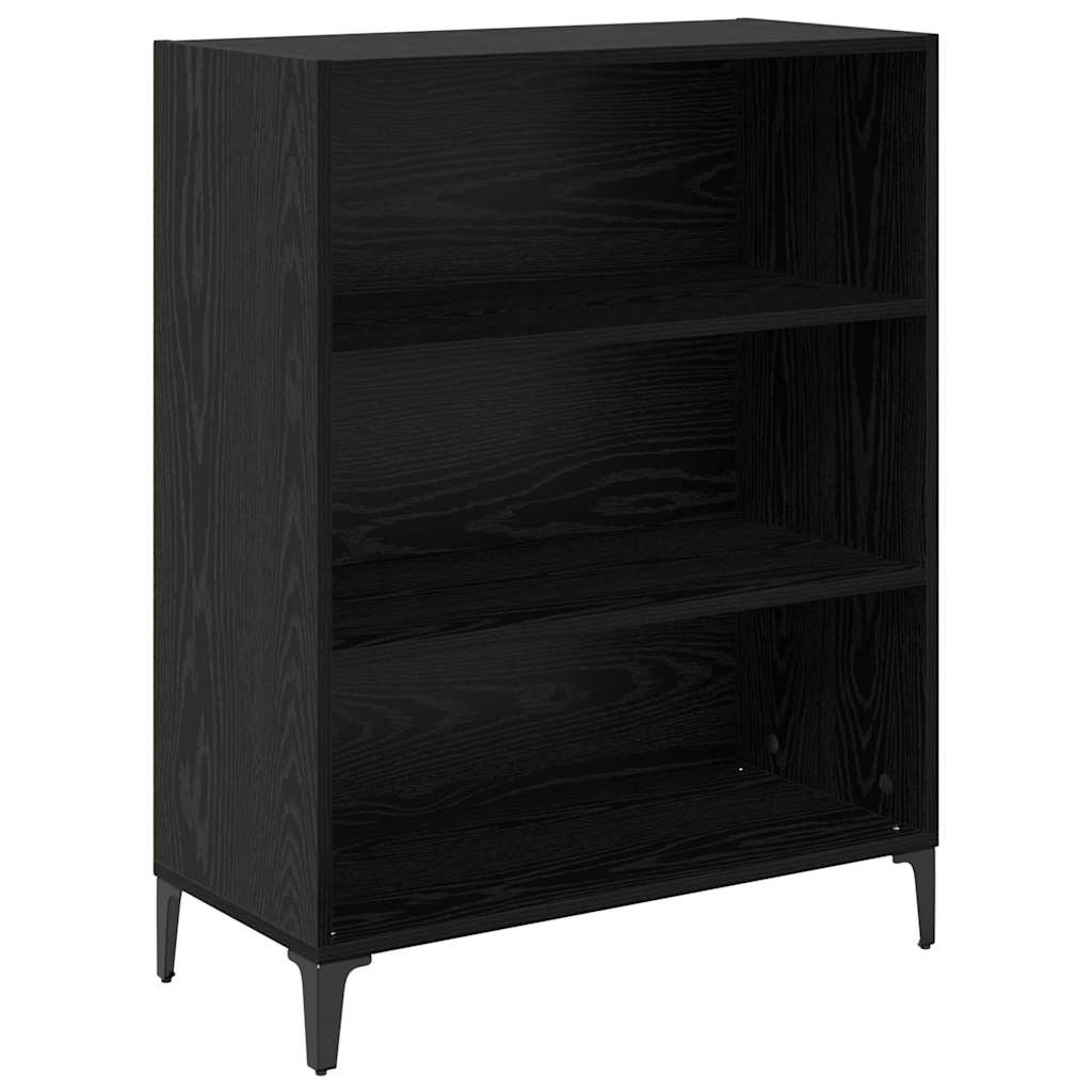 vidaXL Highboard Black Oak 69.5 x 34 x 180 cm Engineered Wood