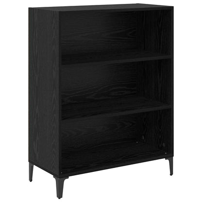 vidaXL Highboard Black Oak 69.5 x 34 x 180 cm Engineered Wood