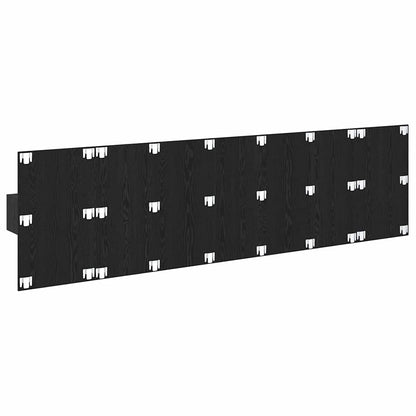 vidaXL Headboard with Cabinet 3 pcs Black Oak Engineered Wood