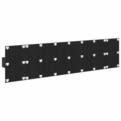 vidaXL Headboard with Cabinet 3 pcs Black Oak Engineered Wood