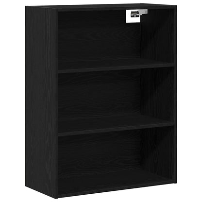 vidaXL Highboard with Drawer 2 pcs Black Oak Engineered Wood