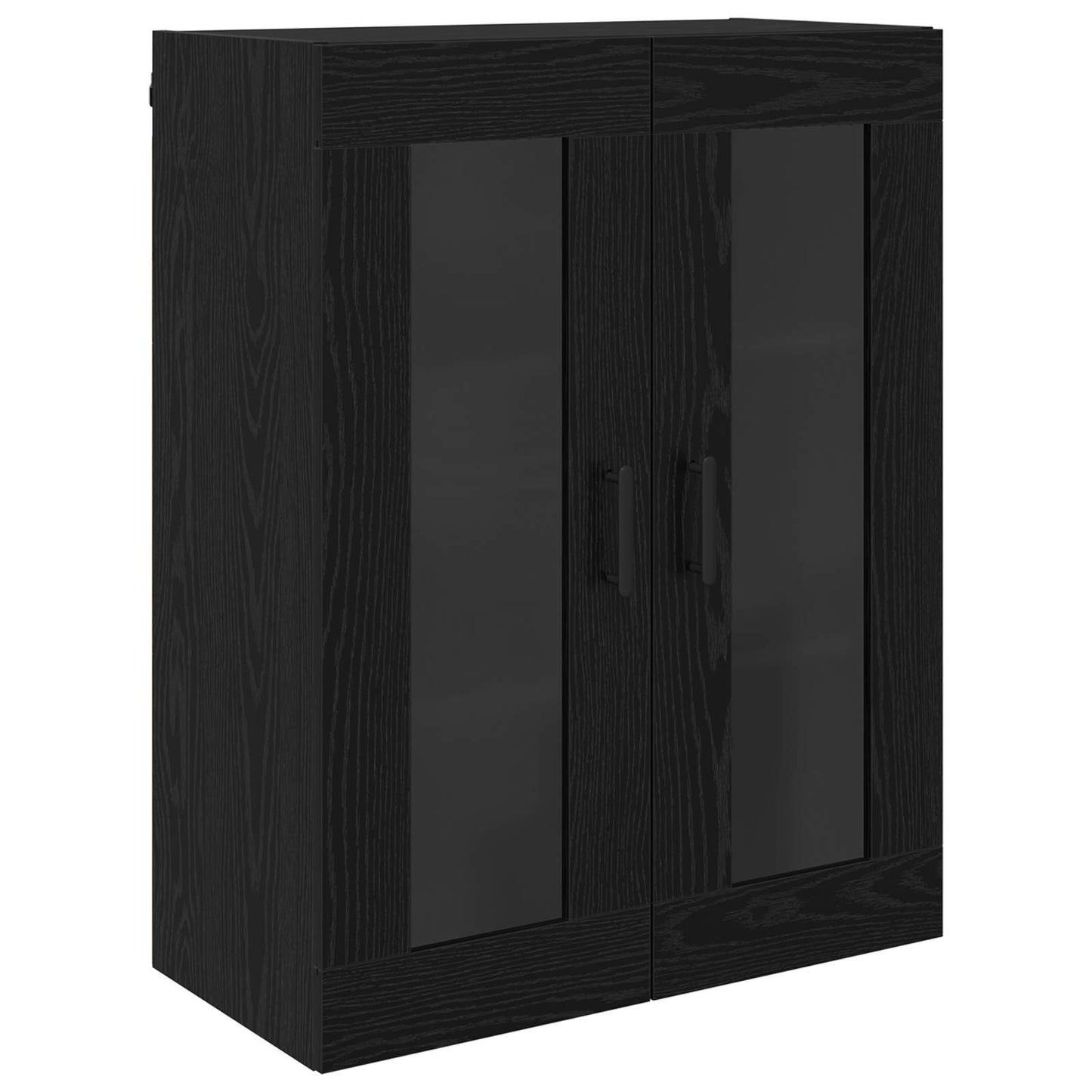 vidaXL Highboard Black Oak 69.5 x 34 x 180 cm Engineered Wood
