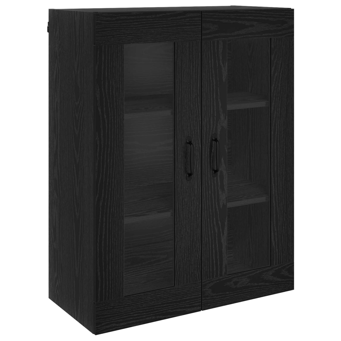 vidaXL Highboard Black Oak 69.5 x 34 x 180 cm Engineered Wood