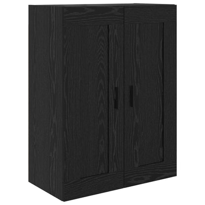 vidaXL Highboard 2 pcs Black Oak Engineered Wood