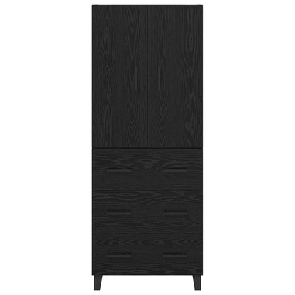 vidaXL Highboard with Drawer 2 pcs Black Oak 69.5 x 34 x 180 cm
