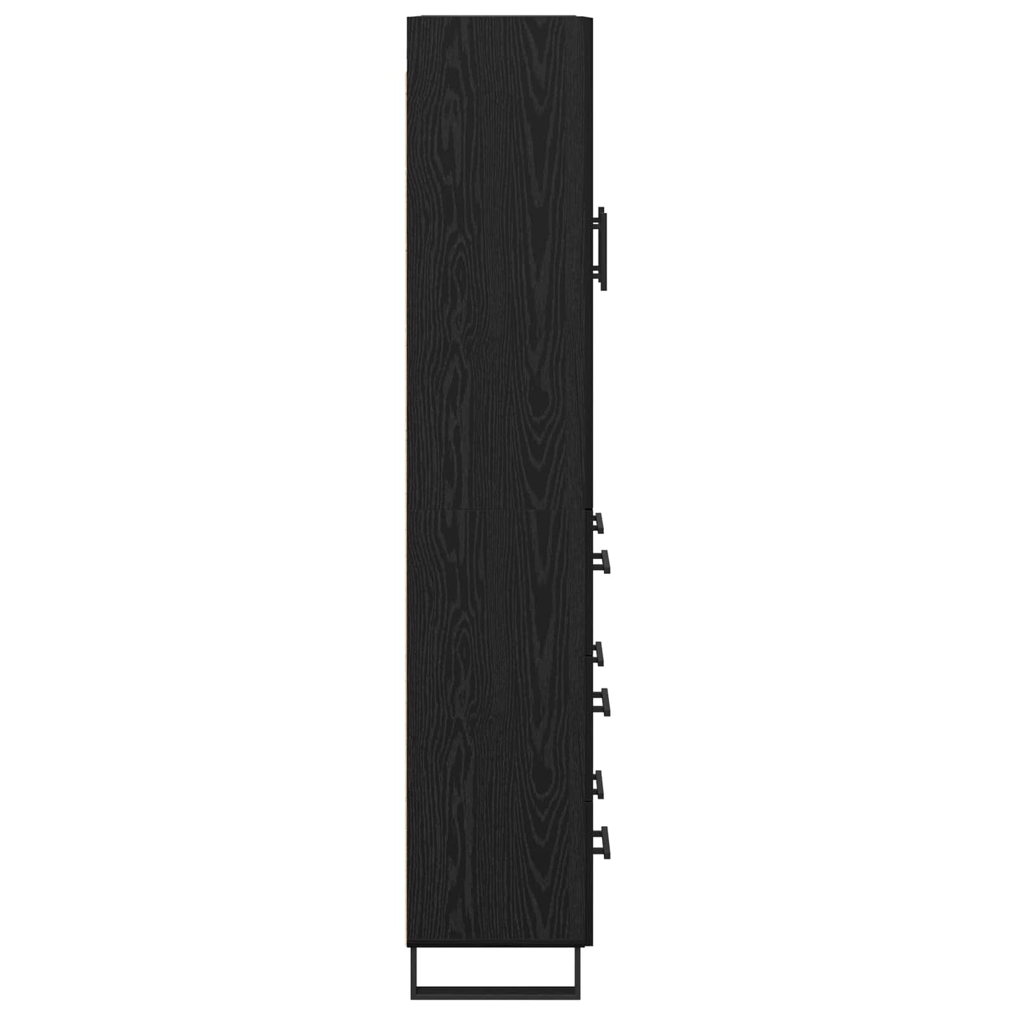 vidaXL Highboard with Drawer 2 pcs Black Oak 69.5 x 34 x 180 cm