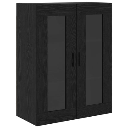 vidaXL Highboard 2 pcs Black Oak Engineered Wood