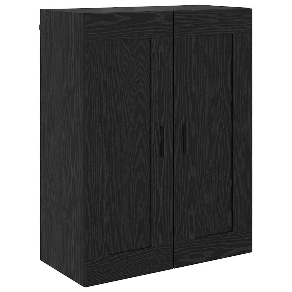 vidaXL Highboard with Drawer 2 pcs Black Oak Engineered Wood