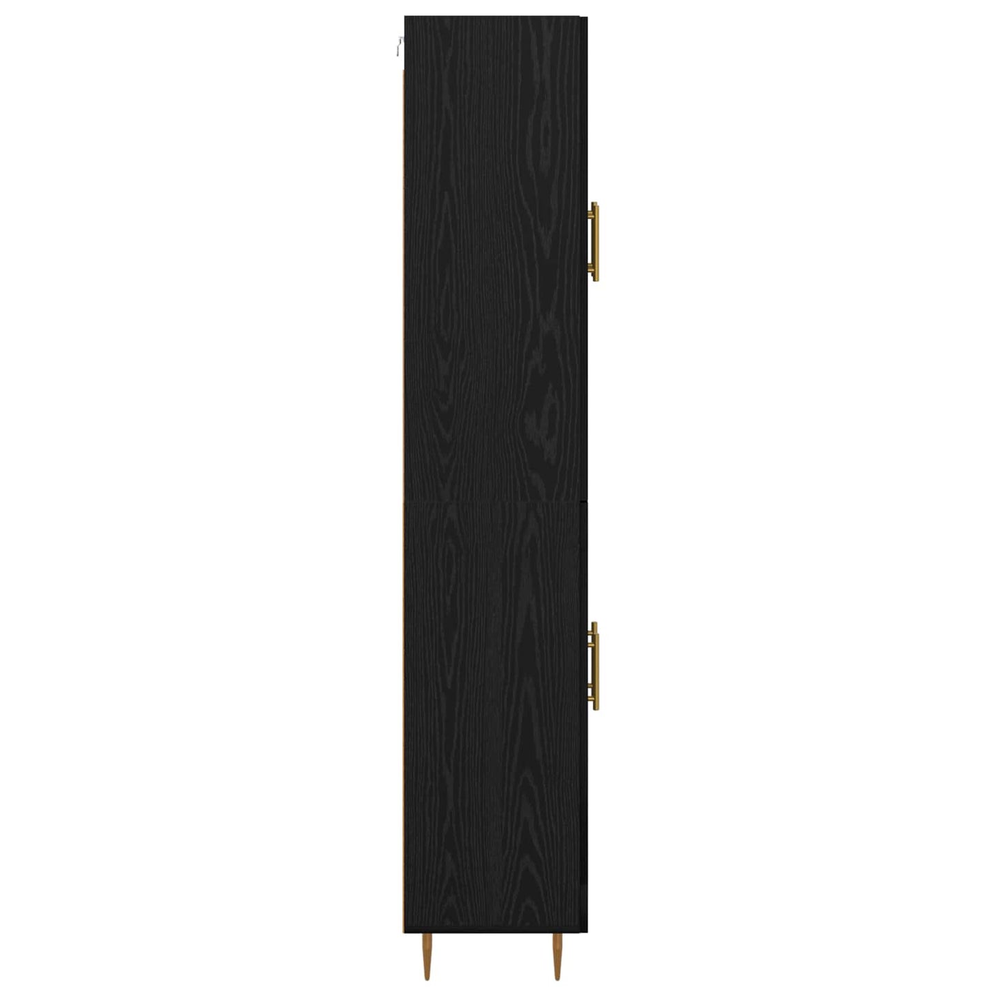vidaXL Highboard Black Oak 69.5 x 34 x 180 cm Engineered Wood