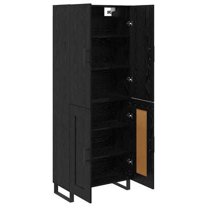 vidaXL Highboard 2 pcs Black Oak 69.5 x 34 x 180 cm