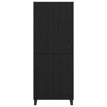 vidaXL Highboard 2 pcs Black Oak 69.5 x 34 x 180 cm