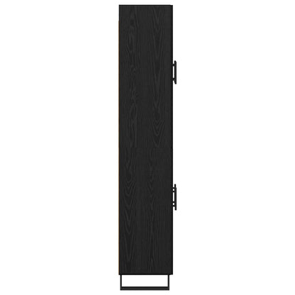 vidaXL Highboard 2 pcs Black Oak 69.5 x 34 x 180 cm