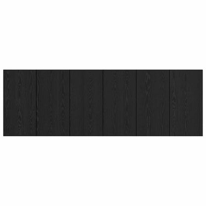 vidaXL Headboard with Cabinet 3 pcs Black Oak Engineered Wood