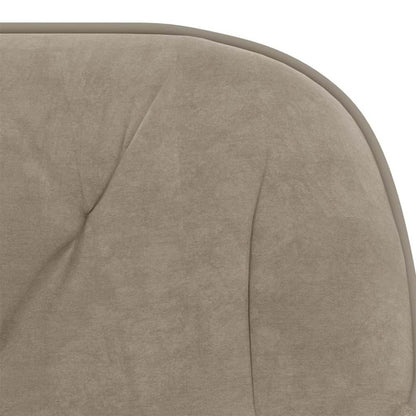 vidaXL Office Chair Light Grey 56 x 61.5 x 72 cm Velvet