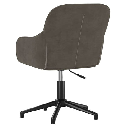 vidaXL Office Chair Dark Grey 56 x 61.5 x 72 cm Velvet