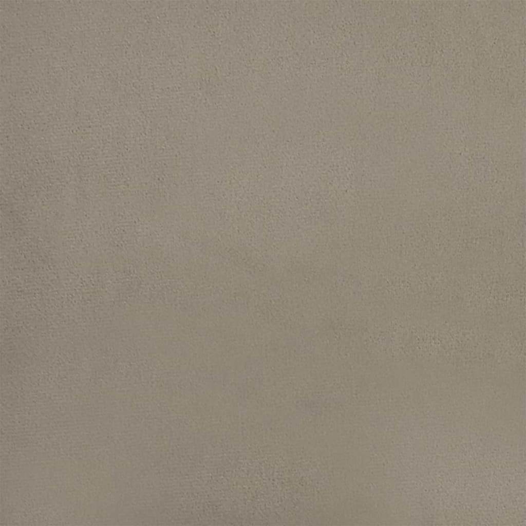 vidaXL Office Chair with Wheel Light Grey 56 x 61.5 x 72 cm Velvet