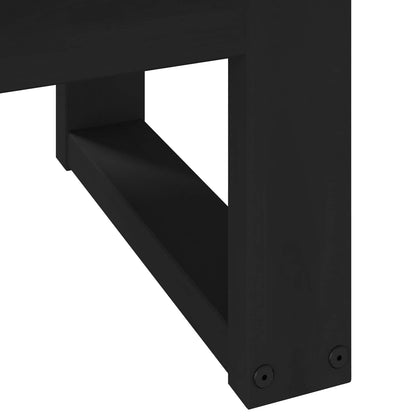 vidaXL Coffee Table NOAIN Black 119 x 60 x 40 cm Solid Pine Wood