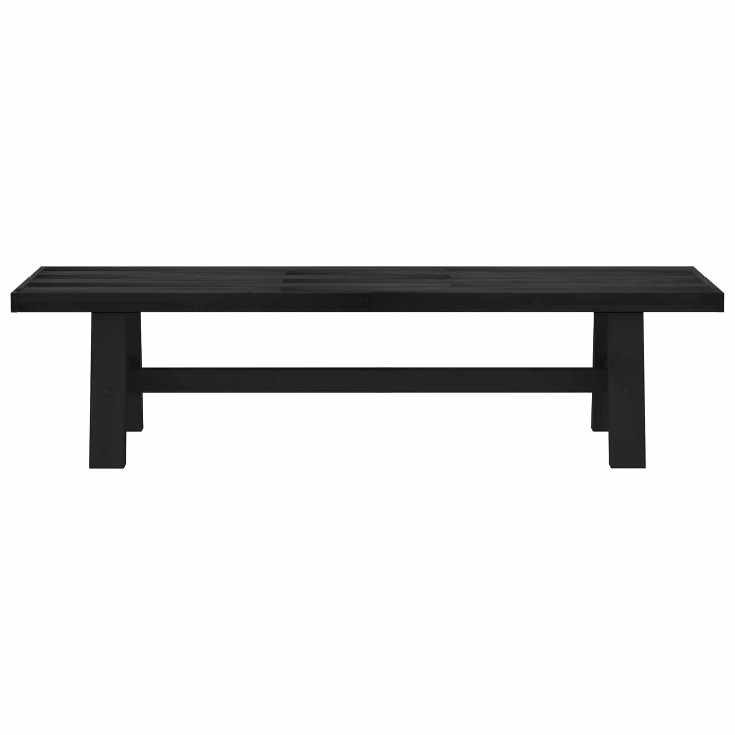 vidaXL Dining Bench NOAIN 180 x 41 x 45 cm Solid Pine Wood Black