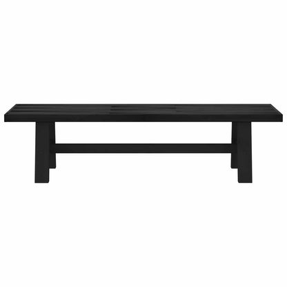 vidaXL Dining Bench NOAIN 180 x 41 x 45 cm Solid Pine Wood Black