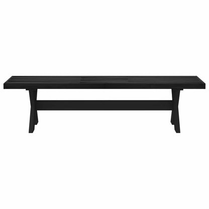vidaXL Dining Bench NOAIN 180 x 41 x 45 cm Solid Pine Wood Black
