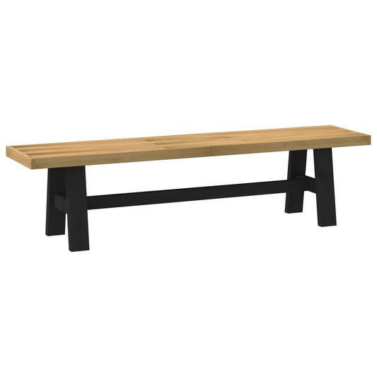 vidaXL Dining Bench NOAIN 160 x 41 x 45 cm Solid Pine Wood Natural