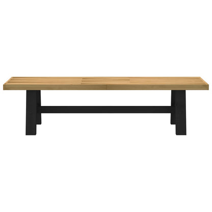 vidaXL Dining Bench NOAIN 160 x 41 x 45 cm Solid Pine Wood Natural
