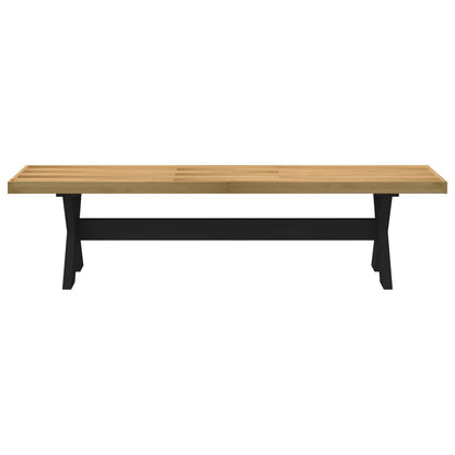 vidaXL Dining Bench NOAIN 160 x 41 x 45 cm Solid Pine Wood Natural