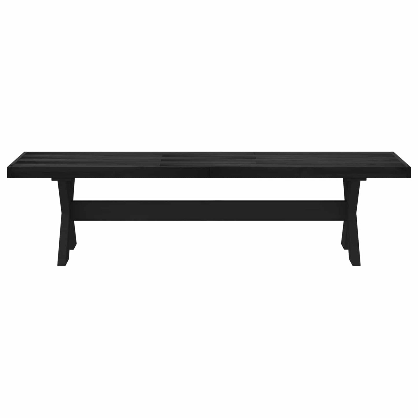 vidaXL Dining Bench NOAIN 160 x 41 x 45 cm Solid Pine Wood Black