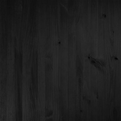 vidaXL Dining Bench NOAIN 160 x 41 x 45 cm Solid Pine Wood Black
