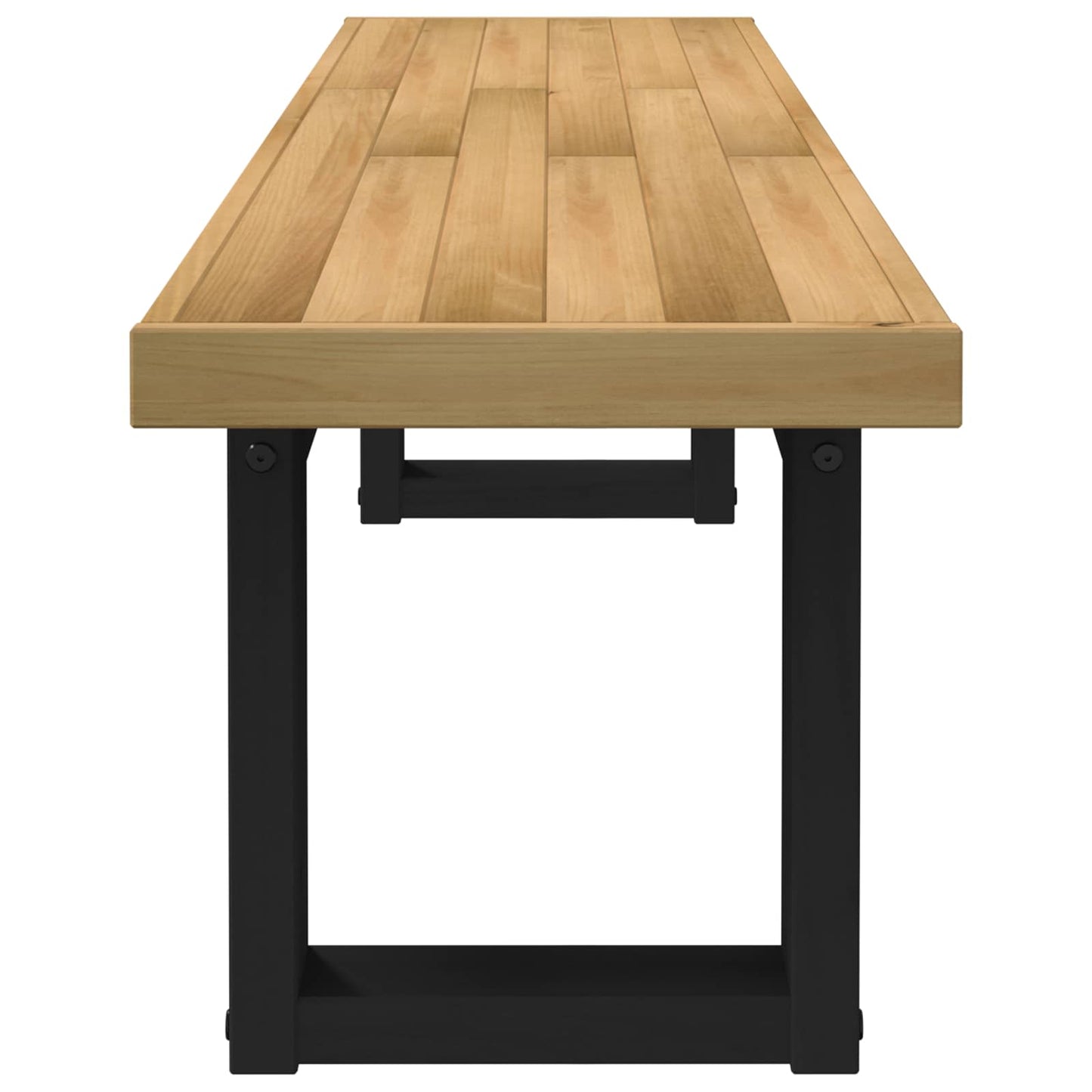 vidaXL Dining Bench NOAIN 160 x 41 x 45 cm Solid Pine Wood Natural