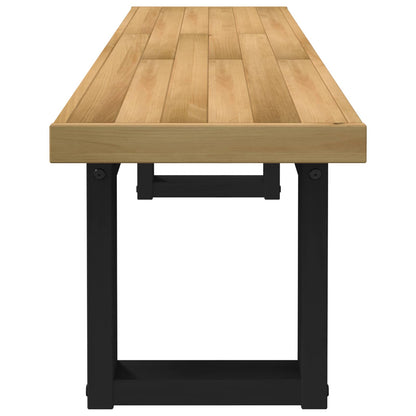 vidaXL Dining Bench NOAIN 160 x 41 x 45 cm Solid Pine Wood Natural