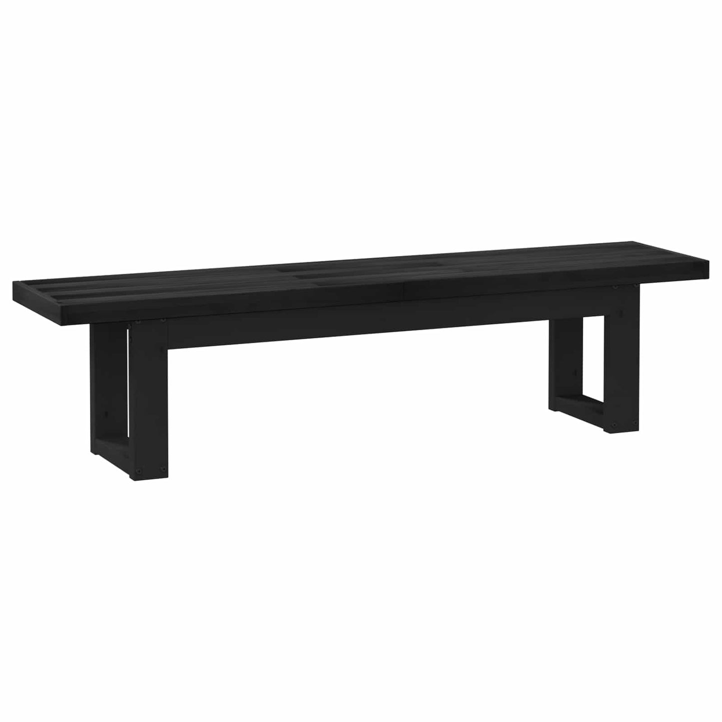 vidaXL Dining Bench NOAIN 160 x 41 x 45 cm Solid Pine Wood Black