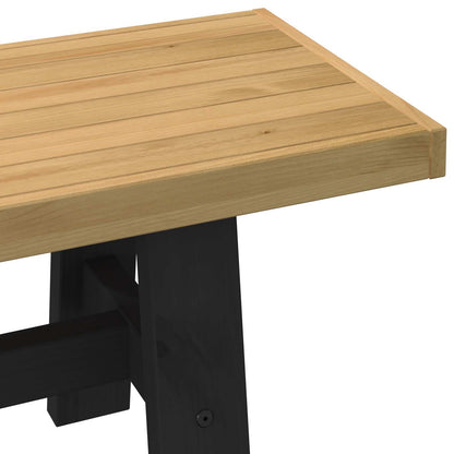 vidaXL Dining Bench NOAIN 120 x 41 x 45 cm Solid Pine Wood Natural